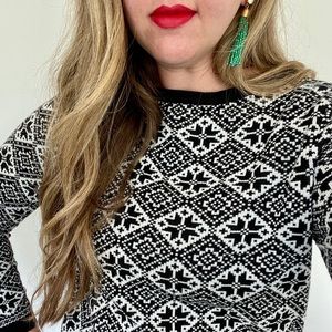 Nordic Snowflake Holiday Sweater
